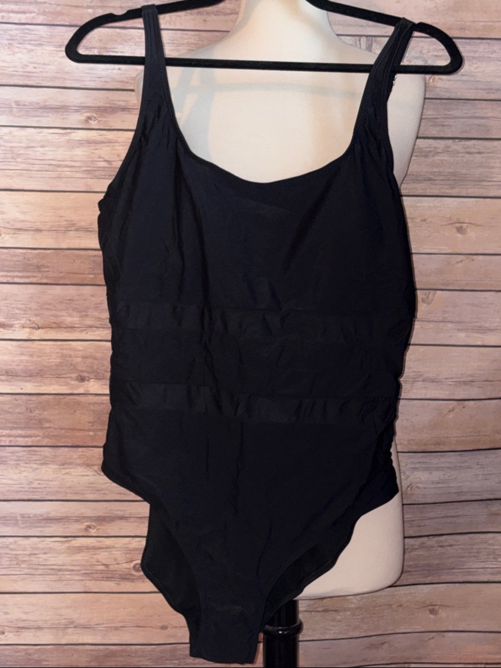 Classic Black One-Piece Swimsuit